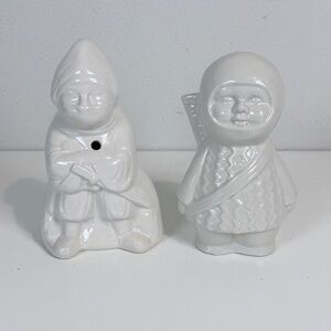 2 Vintage Ceramic Samurai Tiki Mugs Benihana Barware Drinkware